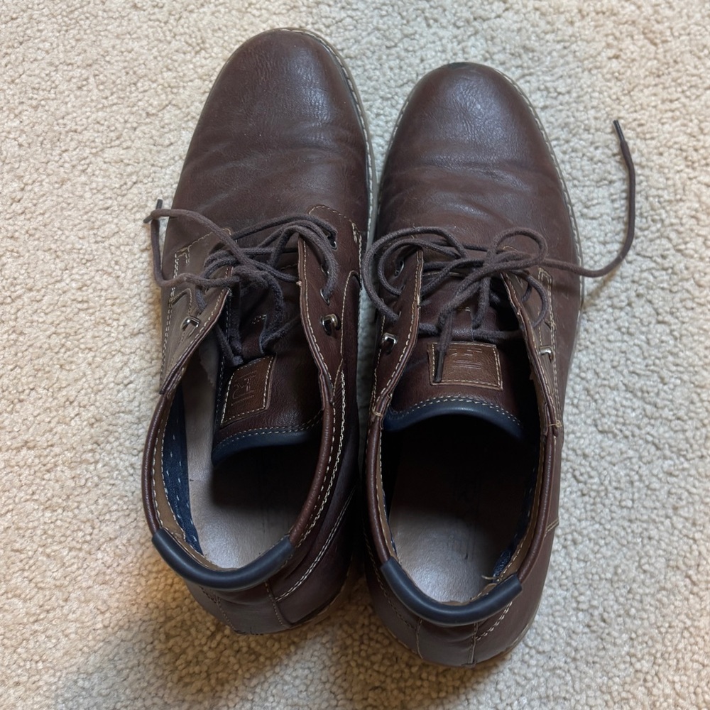 Rye Dark Brown Leather Ankle Boots